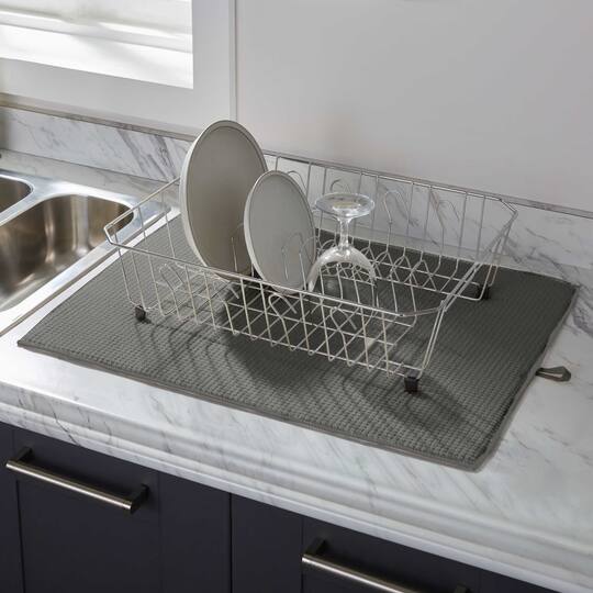Kitchen Details Jumbo Gray Drying Mats, 2ct.